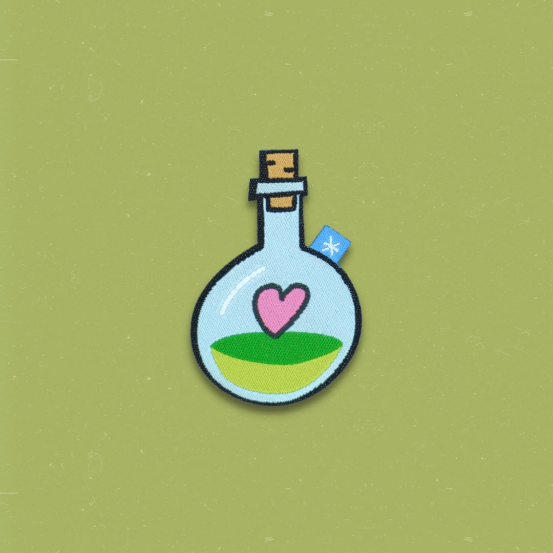 Herz in Flasche Patch