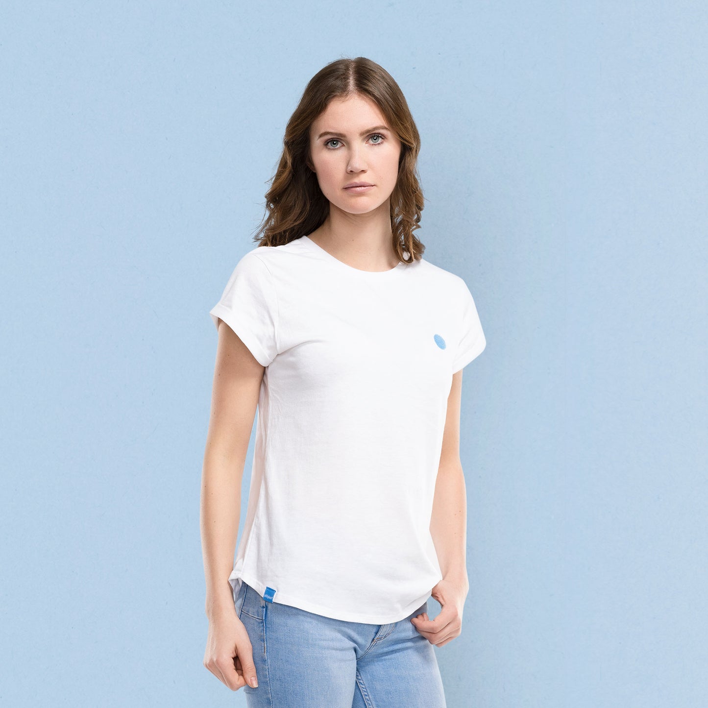 T-Shirt Recycelt Rolled Sleeves - Women